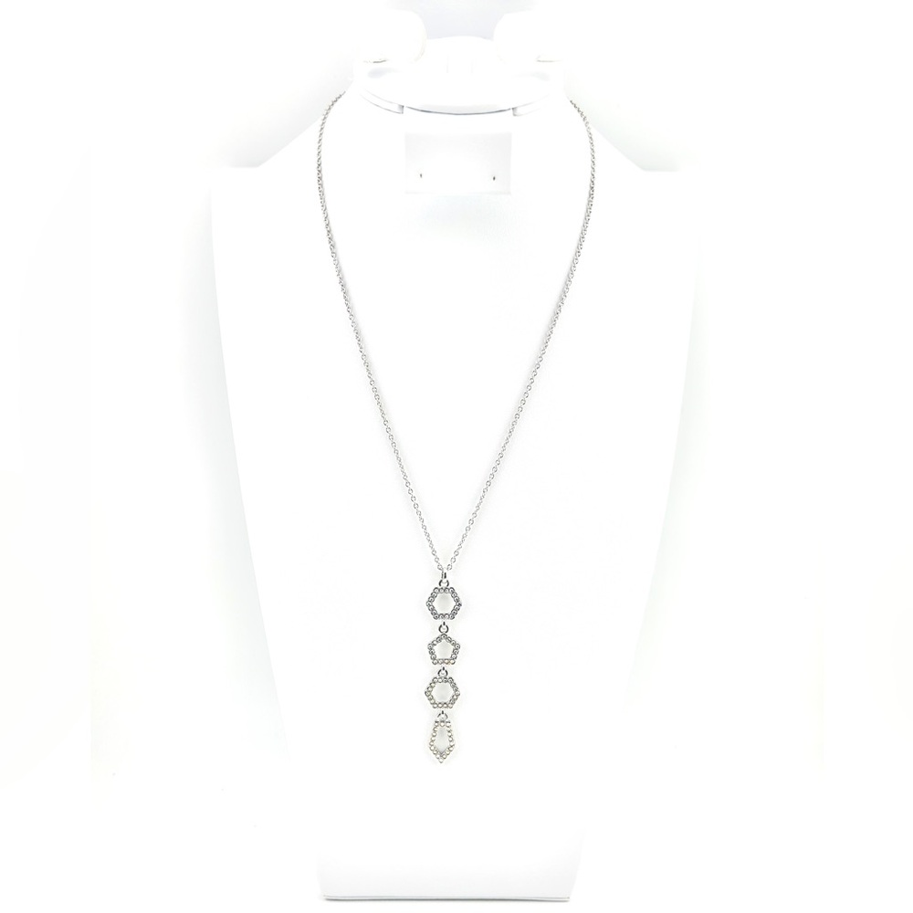 Poly Pendant Necklace 
Touchstone Crystal by Swarovski